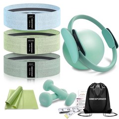Pilates Equipment Kit for Home Workout, Pilates Ring and Ball Set with 2.2lb …