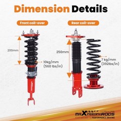 Coilovers for Nissan 350Z RWD 2003-2008 Z33, for Nissan 350Z Z33 2003-2008