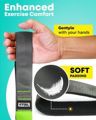Stretching Strap with Loops – Non Elastic Stretch Band for Physical Therapy, …