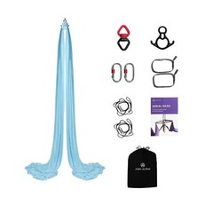 11 Yards Aerial Silks Kit – Durable Ariel Silks with Hardware, Swivel & Guide…