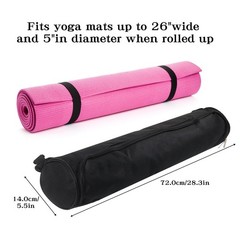 Yoga Mat Bag, Portable Yoga Mat Storage Bag with Adjustable Strap, Yoga Mat C…