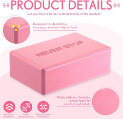 4 Pack Yoga Blocks Non Slip Pilates Brick Foam Blocks Pilates Dance Gymnastics W