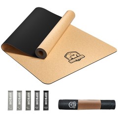 Large Cork Yoga Mat – 72″x36″ Wide Non-Slip for Home Workout, Yoga, Pilates &…