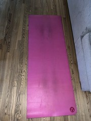 Lululemon The Reversible Yoga Mat Black 71″ x 26″ Purple Marble Color