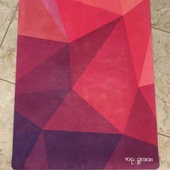 Yoga Design Lab Non-Slip Multicolor Geometric Yoga Mat Rectangle Unisex Adults