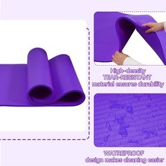 Fitvids Yoga Mat, 1/2-Inch Extra Thick High Density Exercise Mat, Anti-Tear Exer