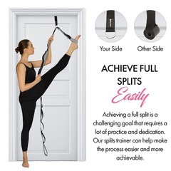 10-Loop Yoga Strap with Door Anchor – Stretch Strap for Flexibility, Deep