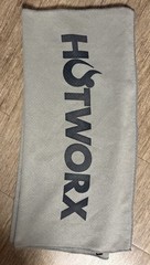 HOTWORX Yoga Mat Grip Towel 79” x 30″ Mat Hot Yoga Towel Non Slip Grey