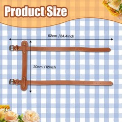 3PCS Outdoor Picnic Blanket Carry Strap, 24.4inch Leather Blanket Straps for …
