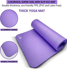 Yoga Kit, 7-Piece Yoga Mat Set for Home Workouts, Thick Yoga Mat, Yoga Blocks, S