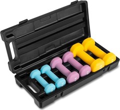 Neoprene Coated Dumbbell Hand Weight Sets Multiple Weight Options W/ Rack