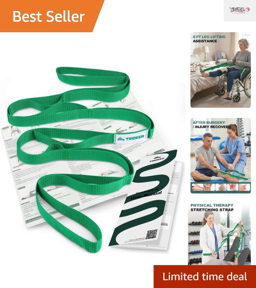 Lightweight Non-Elastic Stretching Strap – Ideal for Seniors & Rehabilitation