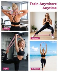Pilates Kit for Home,24 pcs Workouts Sets for 14”Pilates Circles 8″ Yoga , Re…