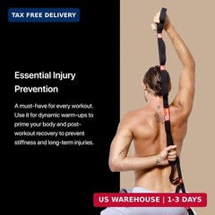 YOGA-EVO Elastic Stretching Strap with Loops for Physical Therapy – Stretch & Ac