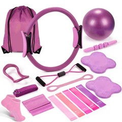 Pilates Ring Circle Fitness Set 17 pcs Equipment Accessories Workouts Include…