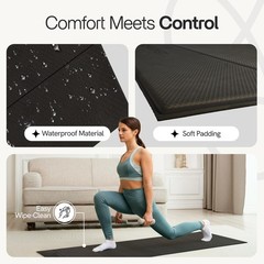 Folding Yoga Mat, TPE Folding Yoga Mat, Foldable Exercise Mat for Yoga, Pilat…