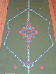 Liforme XL Yoga Mat Olive Green Mindful Garden w/ Travel Bag Used Once