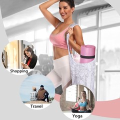 Yoga Mat Bag with Large Pocket, Adjustable Shoulder Strap for Accessories