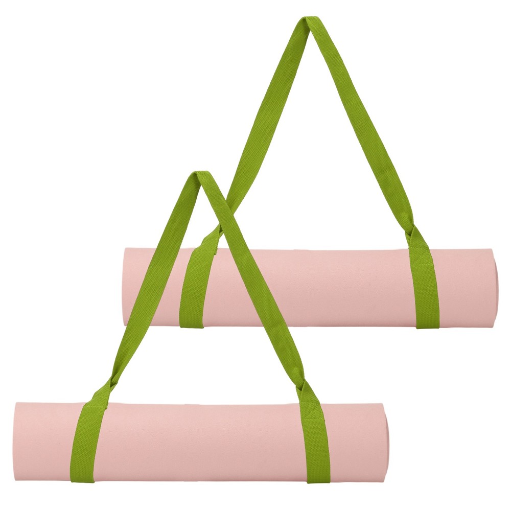 Yoga Mat Straps for Carrying, Adjustable Mat Holder, 2 Pcs & Dark Green