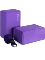 Syntus Yoga Accessories Set (2 Block,1 Yoga Strap)9”6”4