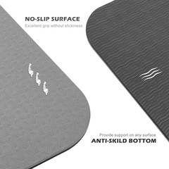 Yoga Mat Non Slip, Pilates Fitness Mats, Eco Friendly, Anti-Tear 1/4″ Thick Yoga