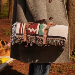 3PCS Outdoor Picnic Blanket Carry Strap, 24.4inch Leather Blanket Straps for …