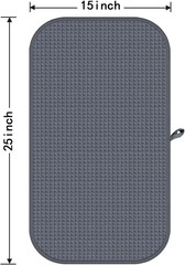 4 Pack Microfiber Gym Towels Grey Fitness Towels Ultra Soft, Highly Absorbent an