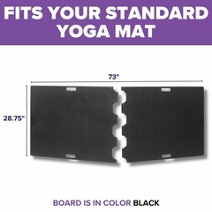 Yoga Mat Support Board – Portable Yoga Platform for Carpet, Grass & Uneven Su…