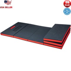 Compact Foldable Anti Fatigue EVA Mat Heavy Duty Water Resistant Black/Red New