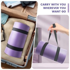 HASSLICKIT Yoga Knee Pad Cushion, 24 x 9.8 x 0.8 in Thick Mini Yoga Mat, Odor…