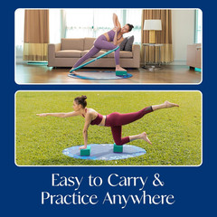 Non-Slip Yoga Blocks 2-Pack – High Density/Lightweight EVA Foam & Natural Cork f