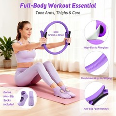 Asten Home Pilates Kit for Women: Pilates Equipment Pilates Ring and Ball Set…