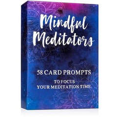 Meditator Cards- 58 Meditation Prompts for Anxiety Self-Care Stress Relief