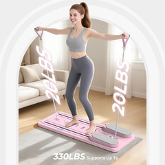 Multifunctional Pilates Board, Pilates Reformer Sets 7-In-1 Foldable Pilates Ref