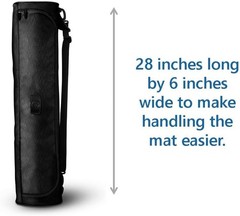 Bag Canvas Yoga Pilates Mat Carrier Water Prf 28″Tall Adjust Strap NEW Last One