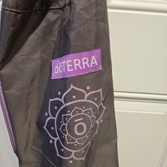 Doterra Yoga Mat Bag Grey & Purple Unused RARE. 22″ By 8″