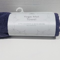 Gaiam Yoga Mat Towel Super Absorbent Fast Drying Microfiber 24”x68” Heron Lilac