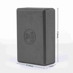 IUGA Yoga Block 2 Pack with Strap, High Density Blocks Gray
