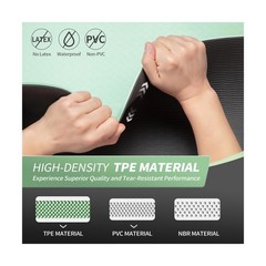 CAMBIVO Yoga Mat for Women Men Kids, 1/3 & 1/4 & 2/5 Inch Extra Thi… Fast Ship