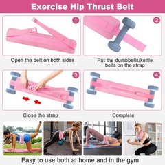Pilates Ring Set for Home Workout -13” Pilates Fitness Circle & Ball, Hip Th…
