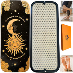 Sadhu Board with Aluminum Nails, 0.31 In (8 mm), Nail Boards for Feet, Yoga Gift