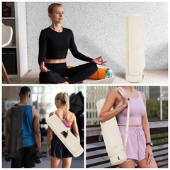 Yoga Bag Women with Wet Compartment, Bottle Holder and Full Zipper -…