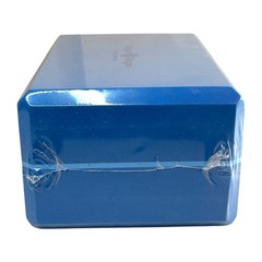 SEALED Hugger Mugger 4″ Foam Yoga Block Dark Blue Lightweight Support Prop NEW