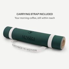Premium Yoga Mat – Sweat-Activated Non-Slip PU Grip I Natural Rubber Base I 4Mm