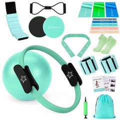 Pilates Equipment Kit for Home Workout, Pilates Ring and Set for , 14” Circl…