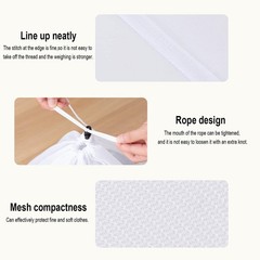Mesh Laundry Bags with Adjustable Single Shoulder Straps 24″ x 32″ Sturdy Nyl…