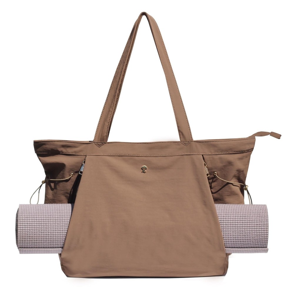 Women Yoga Tote Bag Drawstring Shoulder Carryall Pilates Gym Workout Travel