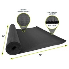 Yoga Mat 72in Extra Long 3mm Thick Lightweight NonSlip Grip Pilates Exercise