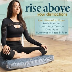 Tibetan Style Yoga Pillow – Large Velvet Cushion
