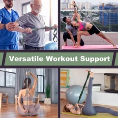 VRTX Stretch Straps for Exercise | Yoga & Pilates Stretching Bands w/ 7 Loops…